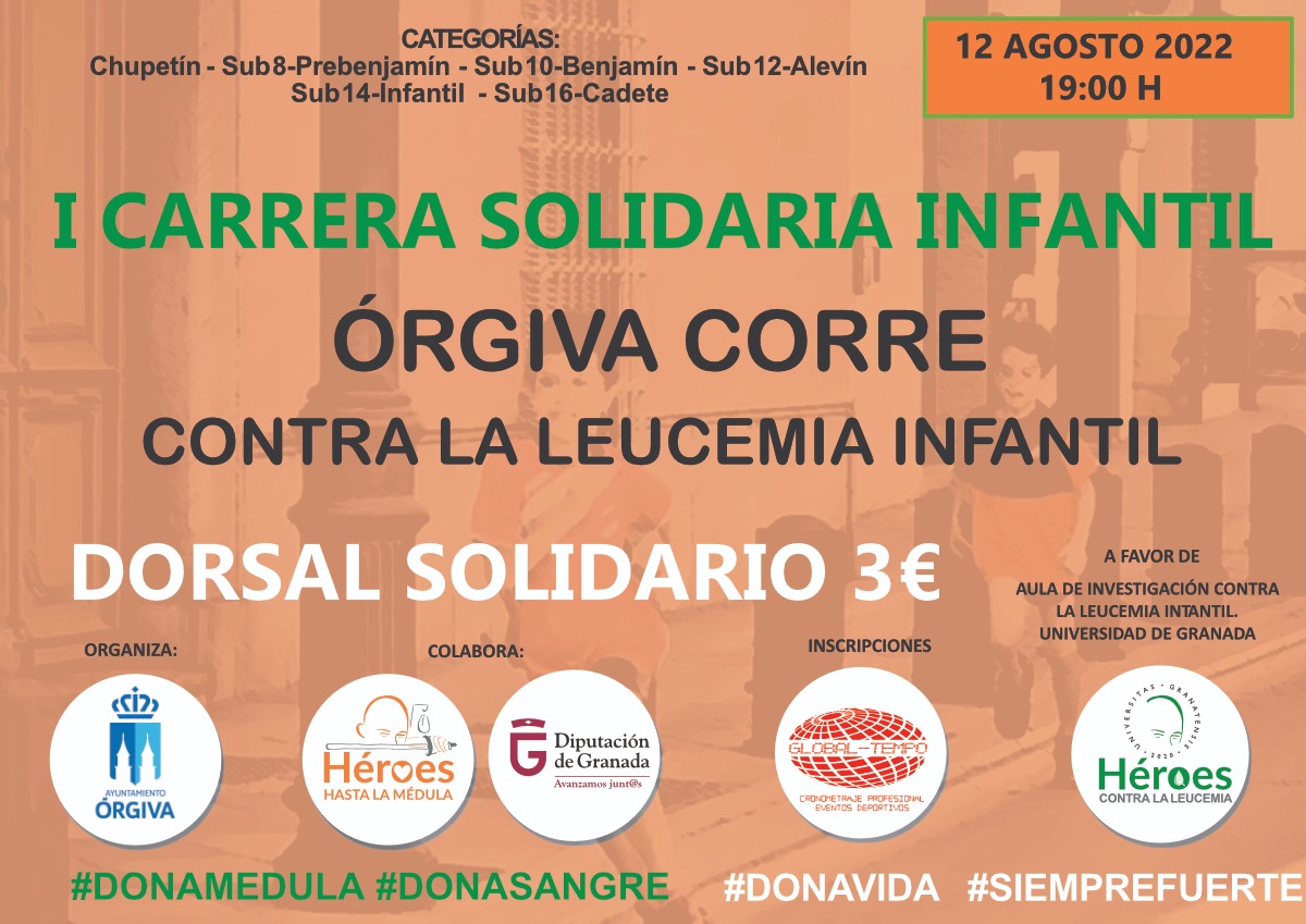 I CARRERA SOLIDARIA INFANTIL ÓRGIVA CORRE - Menores y solidario