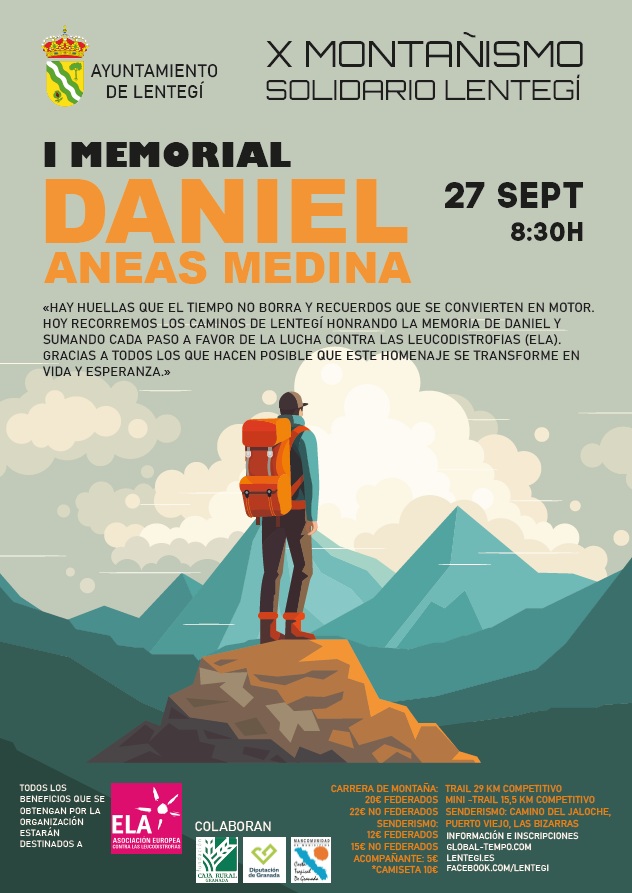 X MONTAÑISMO SOLIDARIO LENTEGÍ - I MEMORIAL DANIEL ANEAS MEDINA